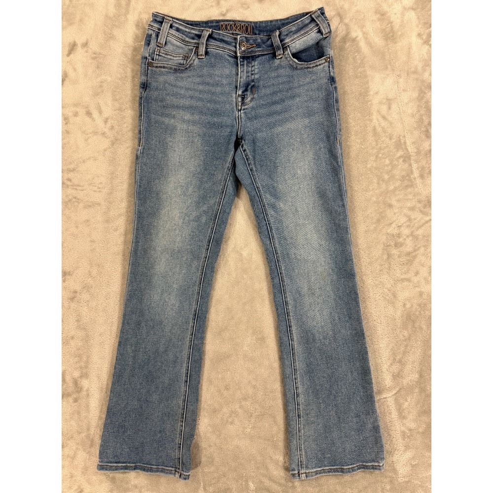 Rock &‎ Roll Cowgirl Jeans Womens W27 L32 Bootcut Mid Rise Western Boho Stretch